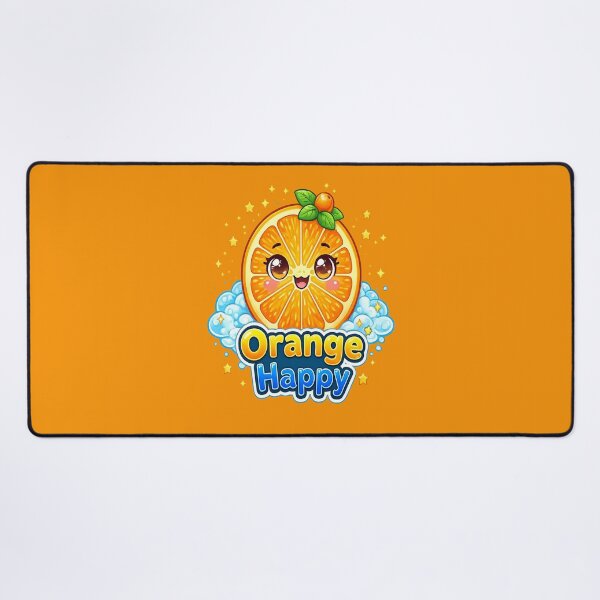 Artikelvorschau, Orange Happy – Orange kawaii happy | Niedliches Happy Orange Kawaii Design entworfen und verkauft von apanoracar.