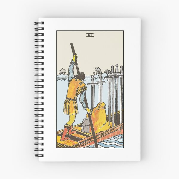 Item preview, Six of Swords Tarot Card - Transition & Moving Forward designed and sold by Ipek Morel.