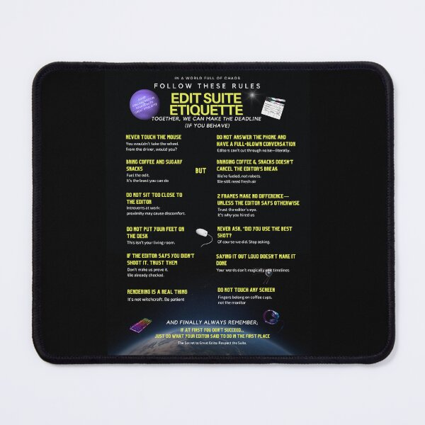 Item preview, Edit Suite Etiquette Rules Design designed and sold by jkleditor.