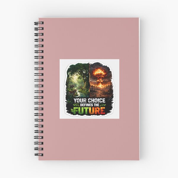 Item preview, Your Choice Defines The Future – Save Jungle vs Nuclear War Sticker designed and sold by waghrahul9975.
