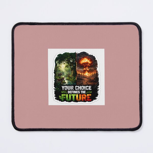 Item preview, Your Choice Defines The Future – Save Jungle vs Nuclear War Sticker designed and sold by waghrahul9975.
