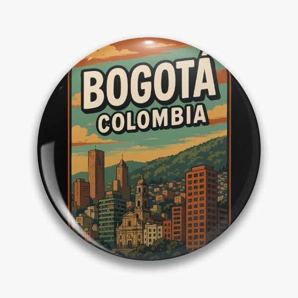 Item preview, Bogotá Colombia Retro Vintage Travel designed and sold by TomFrontierArt.