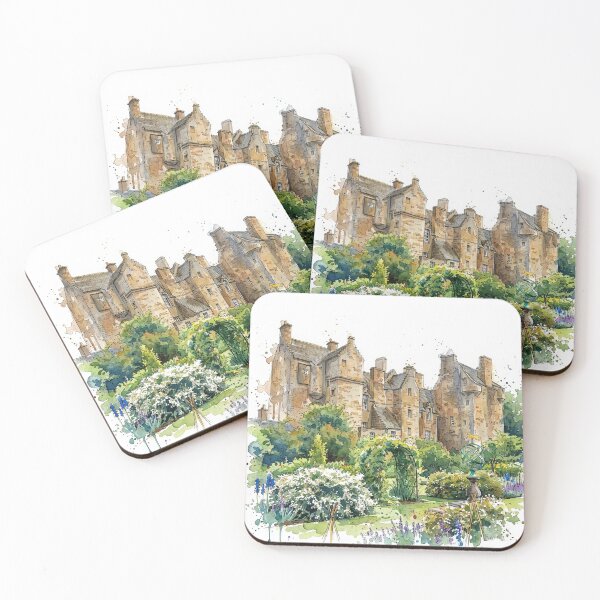 Item preview, Watercolour illustration of Kellie Castle, Fife, Scotland designed and sold by davidelder.