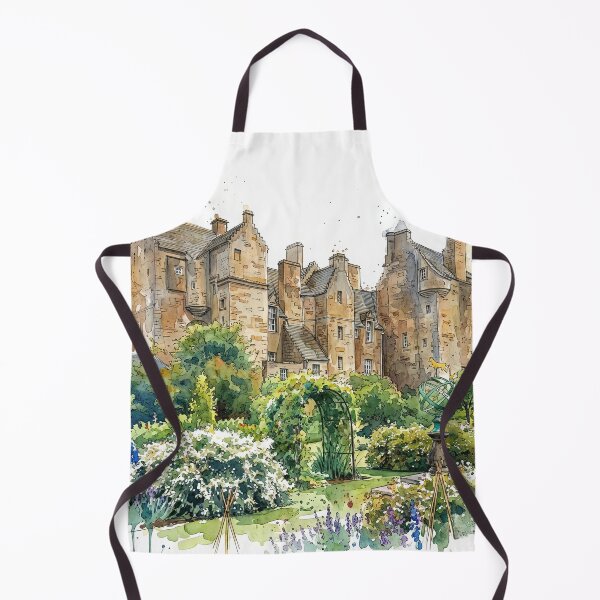 Item preview, Watercolour illustration of Kellie Castle, Fife, Scotland designed and sold by davidelder.