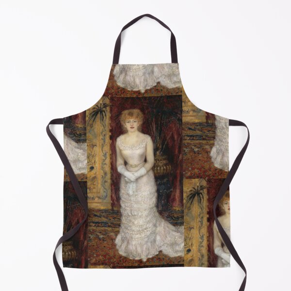 Item preview, Portrait of Actress Jeanna Samary by Pierre-Auguste Renoir: Belle Époque art print designed and sold by artofuniverse.