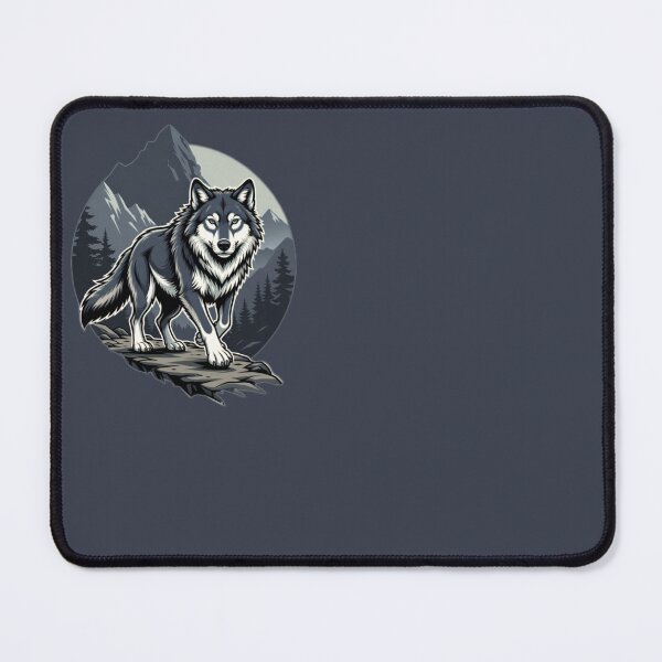 Item preview, Wolf Portrait – Mountain Cliff designed and sold by SilentPowerArt.