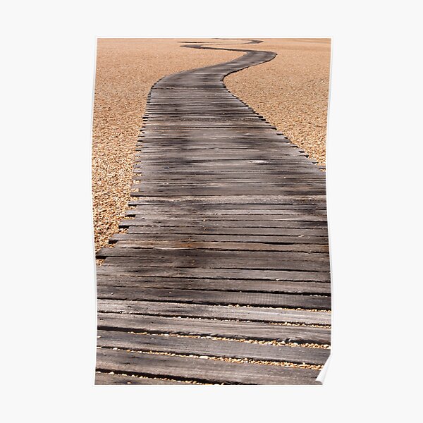 Winding Boardwalk Path Poster