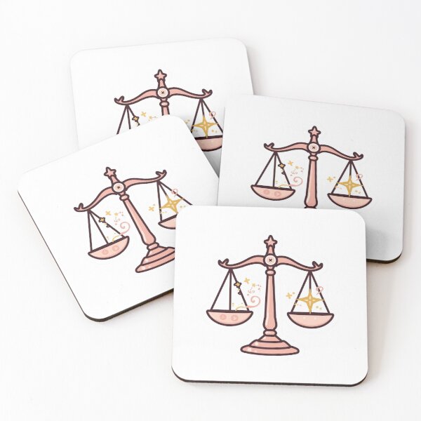 Item preview, Libra Scales Balance Air Sign Zodiac Justice Sticker designed and sold by NeonNerdStudio.