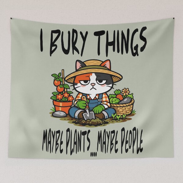 Item preview,  I Bury Things Maybe Plants Maybe cat Gardener Gardening designed and sold by Colorfulman.