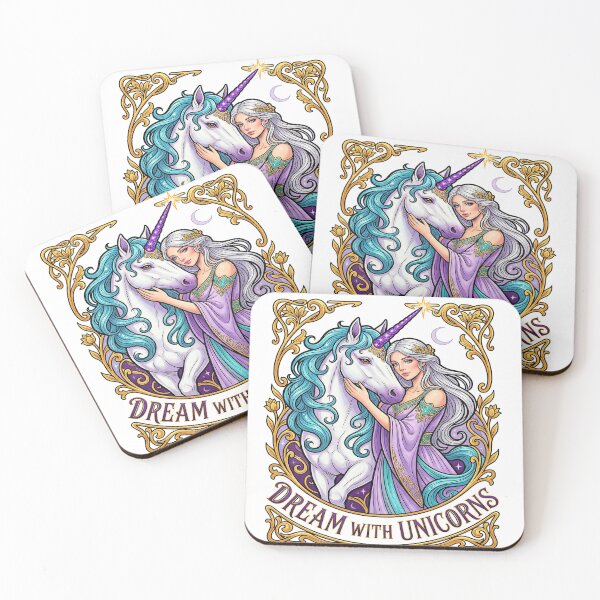 Item preview, Dream With Unicorns Goddess and White Unicorn   designed and sold by TeeARTHY.