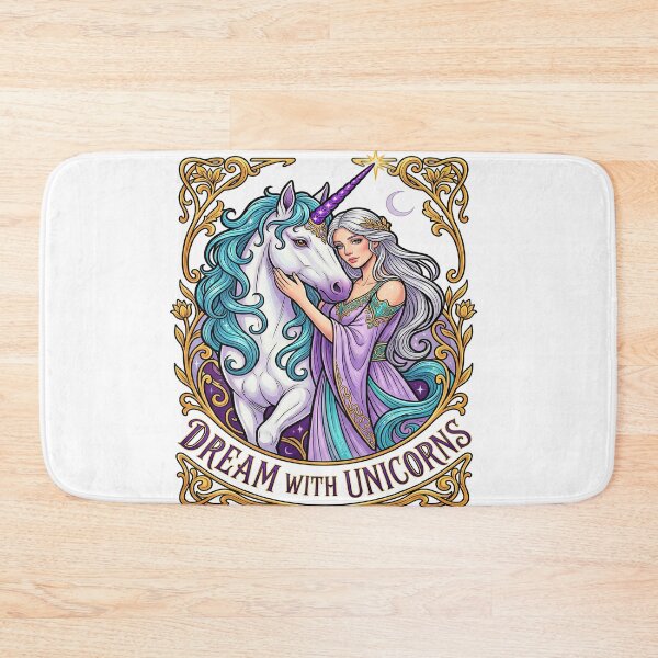 Item preview, Dream With Unicorns Goddess and White Unicorn   designed and sold by TeeARTHY.