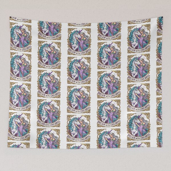 Item preview, Dream With Unicorns Goddess and White Unicorn   designed and sold by TeeARTHY.