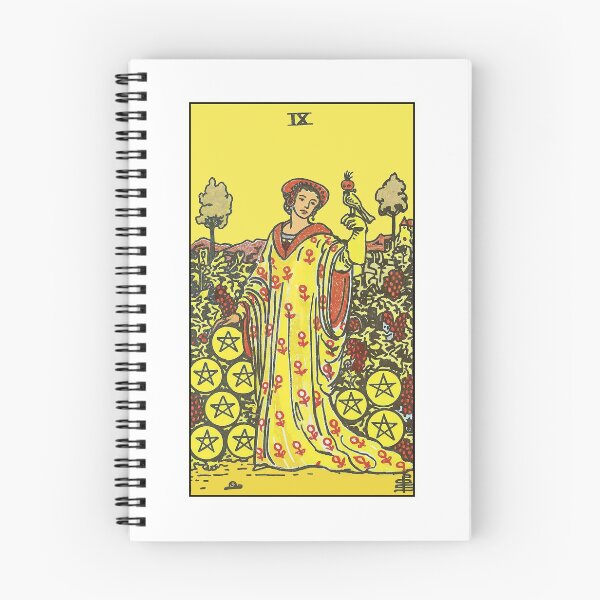 Item preview, Nine of Pentacles Tarot Card - Independent Woman Luxury Art designed and sold by Ipek Morel.