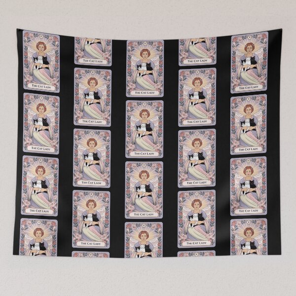 Item preview, Cat Lady Tarot Card Witchy Feline Mom designed and sold by Blok45.