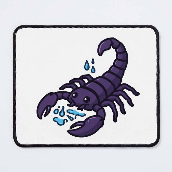Item preview, Scorpio Scorpion Zodiac Intense Water Sign Sticker designed and sold by NeonNerdStudio.