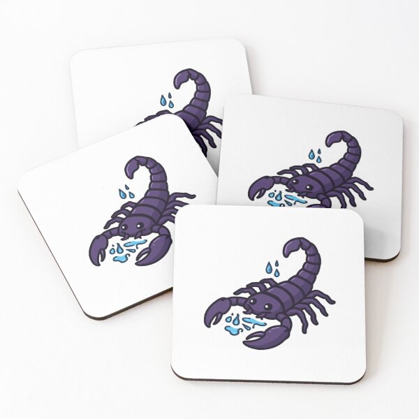 Item preview, Scorpio Scorpion Zodiac Intense Water Sign Sticker designed and sold by NeonNerdStudio.