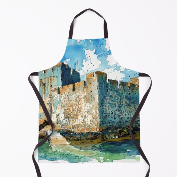 Item preview, Watercolour illustration of Kisimul Castle, Isle of Barra Scotland designed and sold by davidelder.