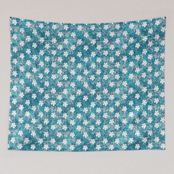 Item preview, Colored Pencil Seurat Dots Textured Botanical Floral Pattern designed and sold by PVTCreations.