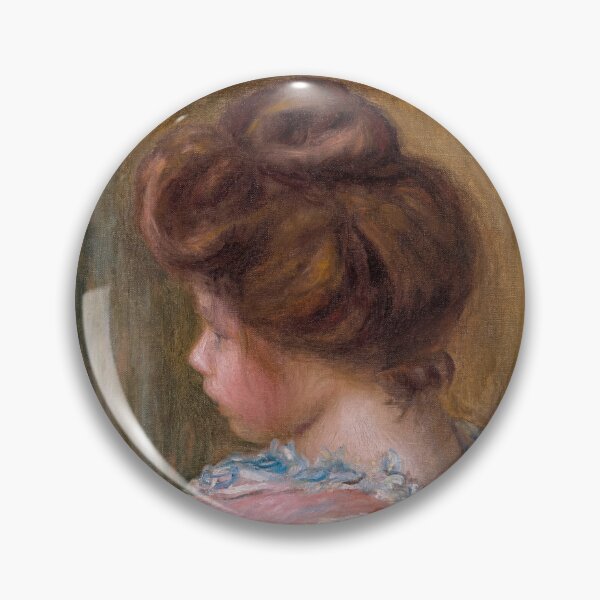 Artikelvorschau, Profil De Jeune Fille von Pierre-Auguste Renoir: Romantisches impressionistisches Porträt entworfen und verkauft von artofuniverse.