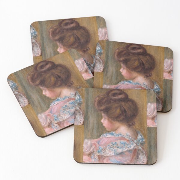 Item preview, Profil De Jeune Fille by Pierre-Auguste Renoir: Romantic Impressionist Portrait designed and sold by artofuniverse.