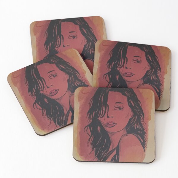 Item preview, Velarya - Pop Art portrait oscillating between quiet attraction and inner tension designed and sold by ElysiumArtworks.