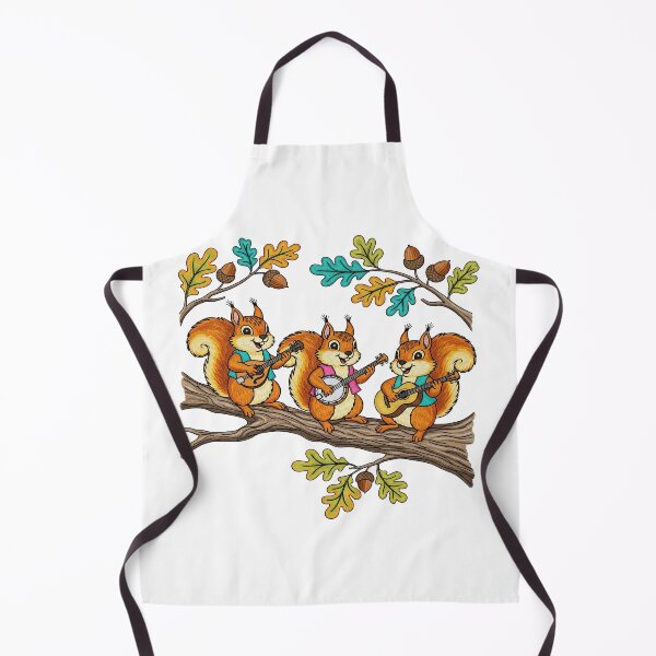Item preview, Three Squirrels Playing Banjo and Guitar on Oak Branch designed and sold by TeeARTHY.