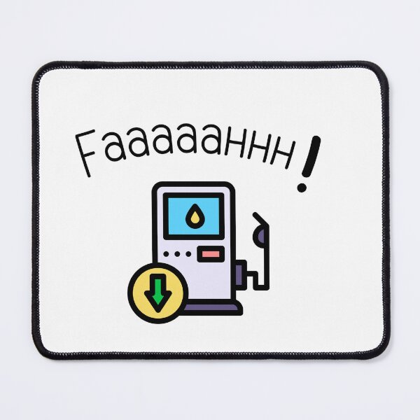 Item preview, Funny Low Fuel Panic Cartoon Design designed and sold by TorqueThread.