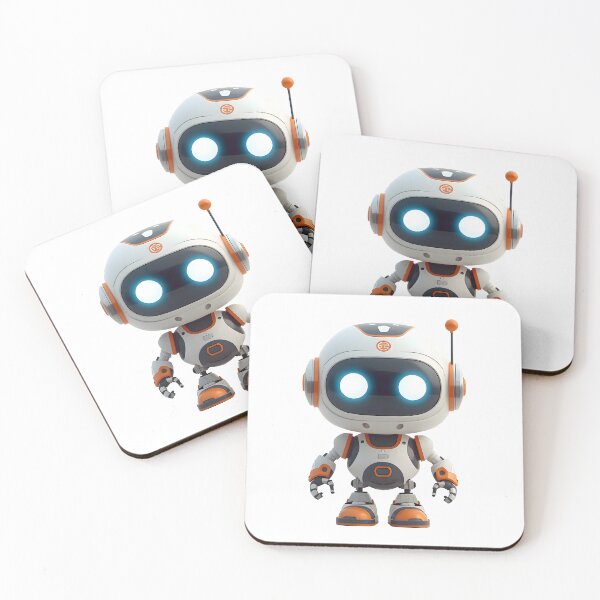 Item preview, Robot Mascot - Orange and White Tech Bot designed and sold by Paulocdias.