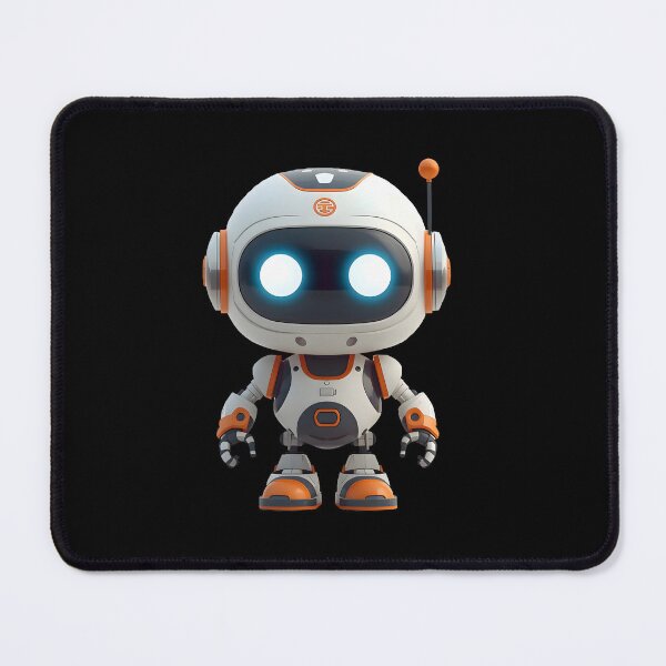 Item preview, Robot Mascot - Orange and White Tech Bot designed and sold by Paulocdias.