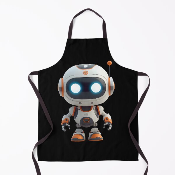 Item preview, Robot Mascot - Orange and White Tech Bot designed and sold by Paulocdias.