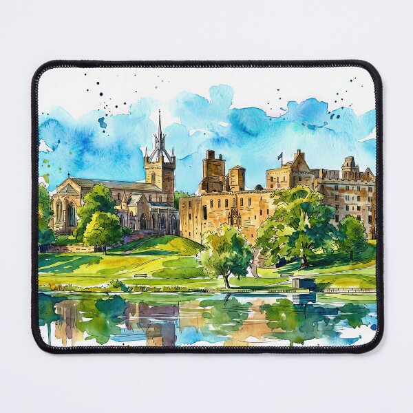 Item preview, Watercolour illustration of Linlithgow Palace, West Lothian, Scotland designed and sold by davidelder.