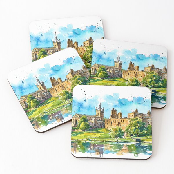 Artikelvorschau, Aquarellillustration des Linlithgow Palace, West Lothian, Schottland entworfen und verkauft von davidelder.