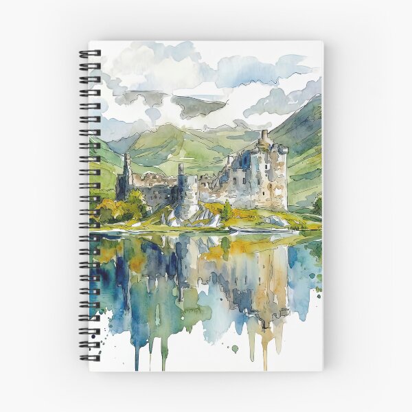 Item preview, Watercolour illustration of Kilchurn Castle, Argyll, Scotland designed and sold by davidelder.