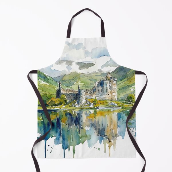 Item preview, Watercolour illustration of Kilchurn Castle, Argyll, Scotland designed and sold by davidelder.