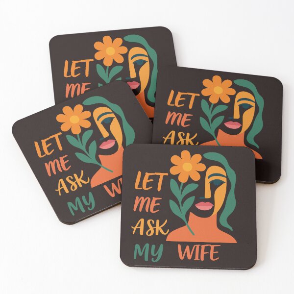 Item preview, Let Me Ask My Wife Funny Husband T-Shirt Gift Idea designed and sold by bozet.