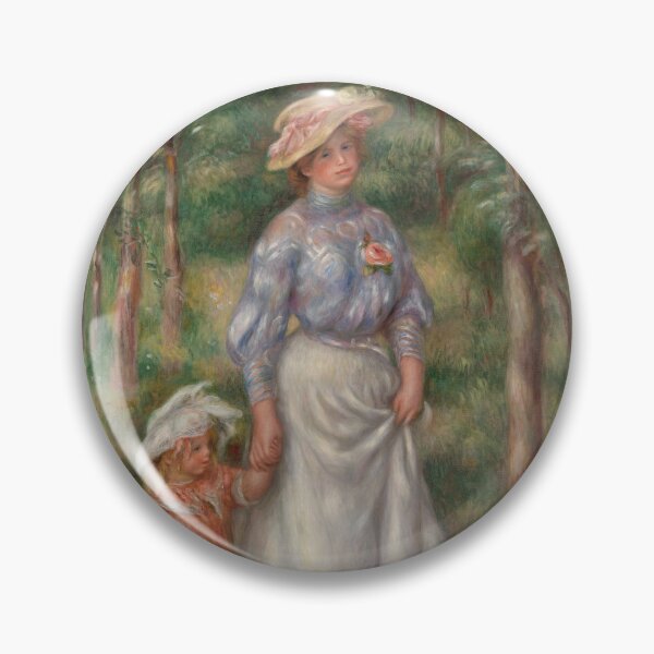 Item preview, Promenade La Promenade by Pierre-Auguste Renoir: Impressionist Garden Stroll Poster designed and sold by artofuniverse.