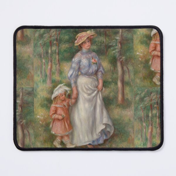 Item preview, Promenade La Promenade by Pierre-Auguste Renoir: Impressionist Garden Stroll Poster designed and sold by artofuniverse.