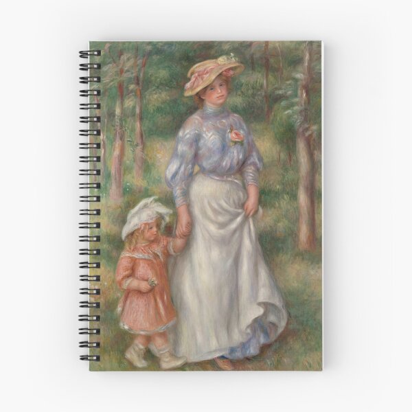 Item preview, Promenade La Promenade by Pierre-Auguste Renoir: Impressionist Garden Stroll Poster designed and sold by artofuniverse.