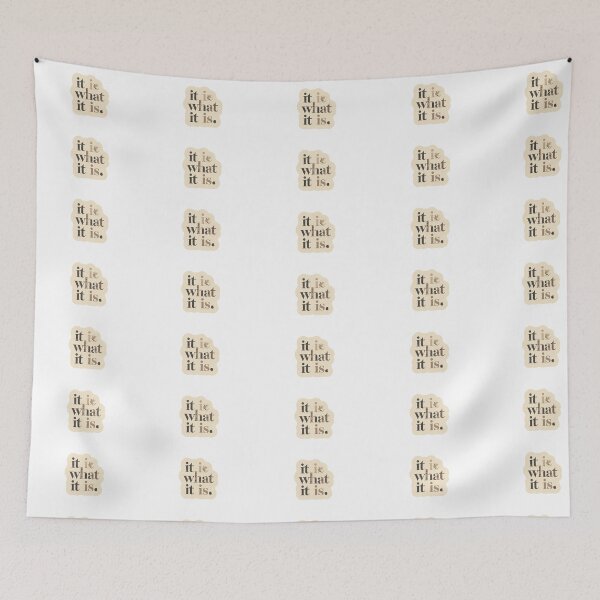 Item preview, it is what it is" - Retro Textured Lettering Sticker designed and sold by LYZ7VANI.