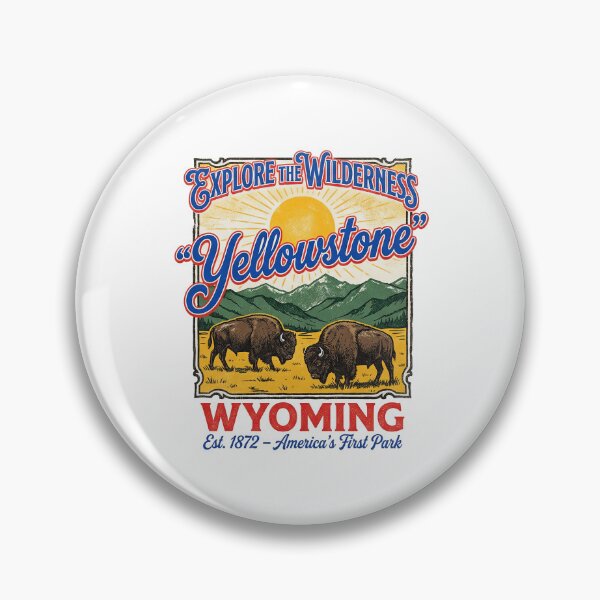 Item preview, Explore the Wilderness Yellowstone Wyoming Bison Travel  designed and sold by TeeARTHY.