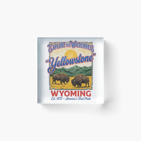 Item preview, Explore the Wilderness Yellowstone Wyoming Bison Travel  designed and sold by TeeARTHY.