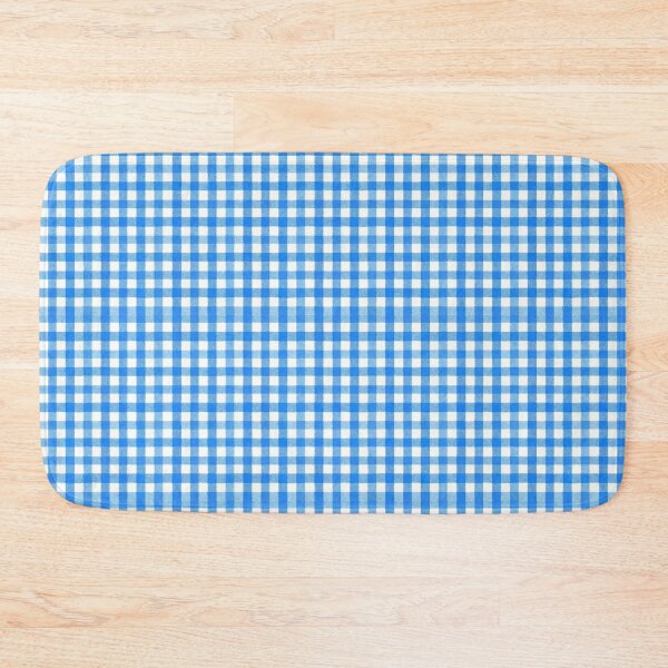 Item preview, Classic Blue Gingham Check Pattern designed and sold by vibes-studio1.