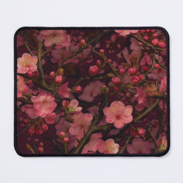 Item preview, Sakura Nocturne: Japanese Plum and Cherry Blossom Motif designed and sold by pinkal.