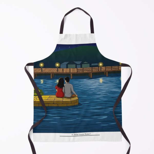 Item preview, Moonlight Couple Night View Digital Art” designed and sold by Ramaniartstudio.