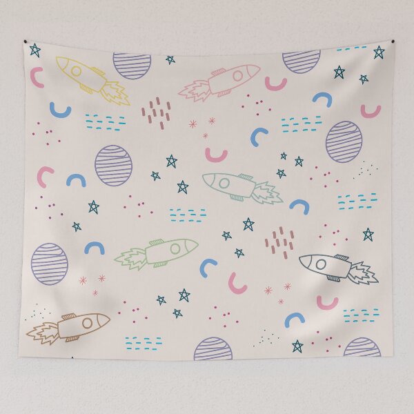 Item preview, Pastel Space Doodle designed and sold by Inkio.