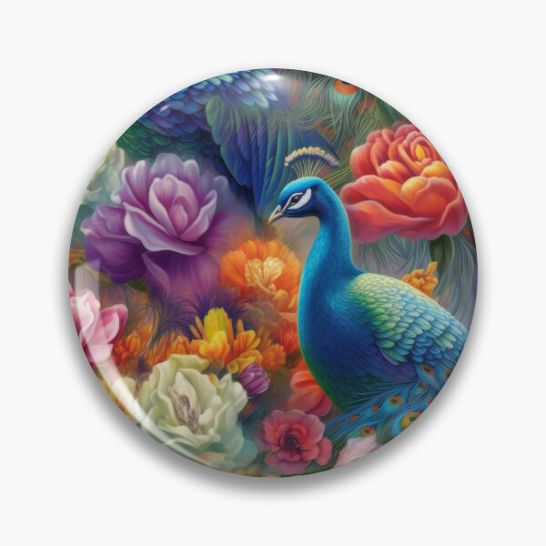 Item preview, Majestic Peacock and Peony Dreamscape designed and sold by pinkal.