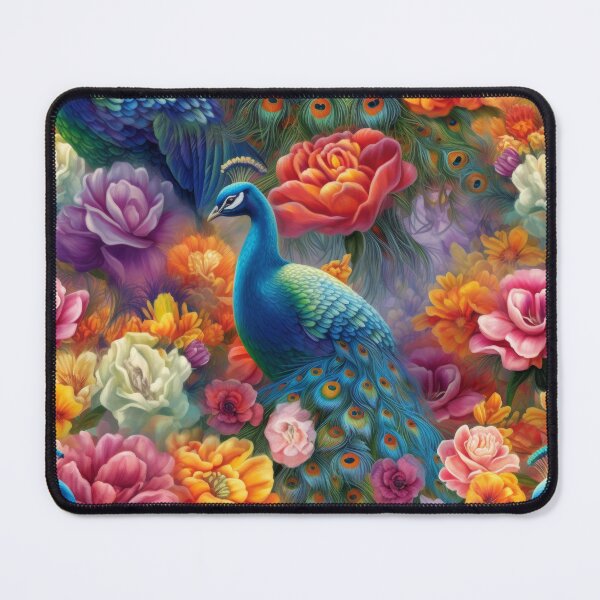 Item preview, Majestic Peacock and Peony Dreamscape designed and sold by pinkal.