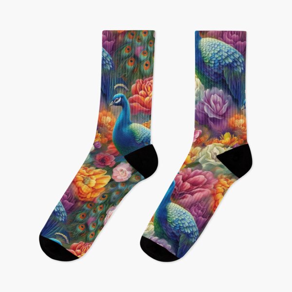 Item preview, Majestic Peacock and Peony Dreamscape designed and sold by pinkal.
