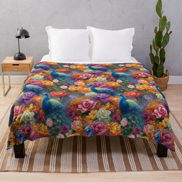 Item preview, Majestic Peacock and Peony Dreamscape designed and sold by pinkal.