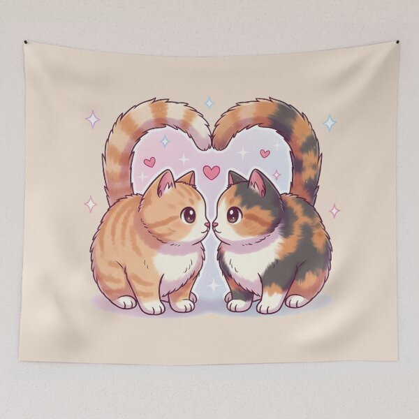 Item preview, Cute Cats Love Heart designed and sold by LMDIGITAL6.